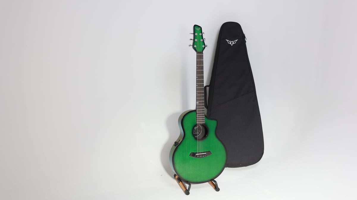Real carbon fiber guitar 38/41    PLUS X1-GREEN