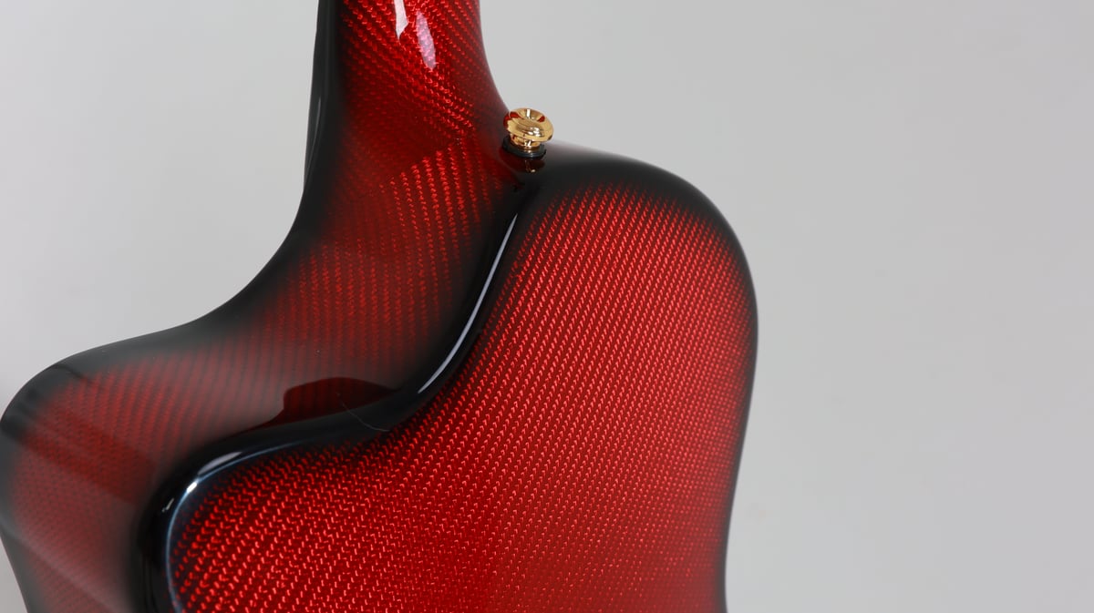 Real carbon fiber guitar 38/41    PLUS X1-RED