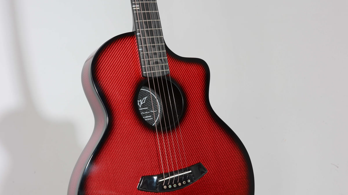 Real carbon fiber guitar 38/41    PLUS X1-RED