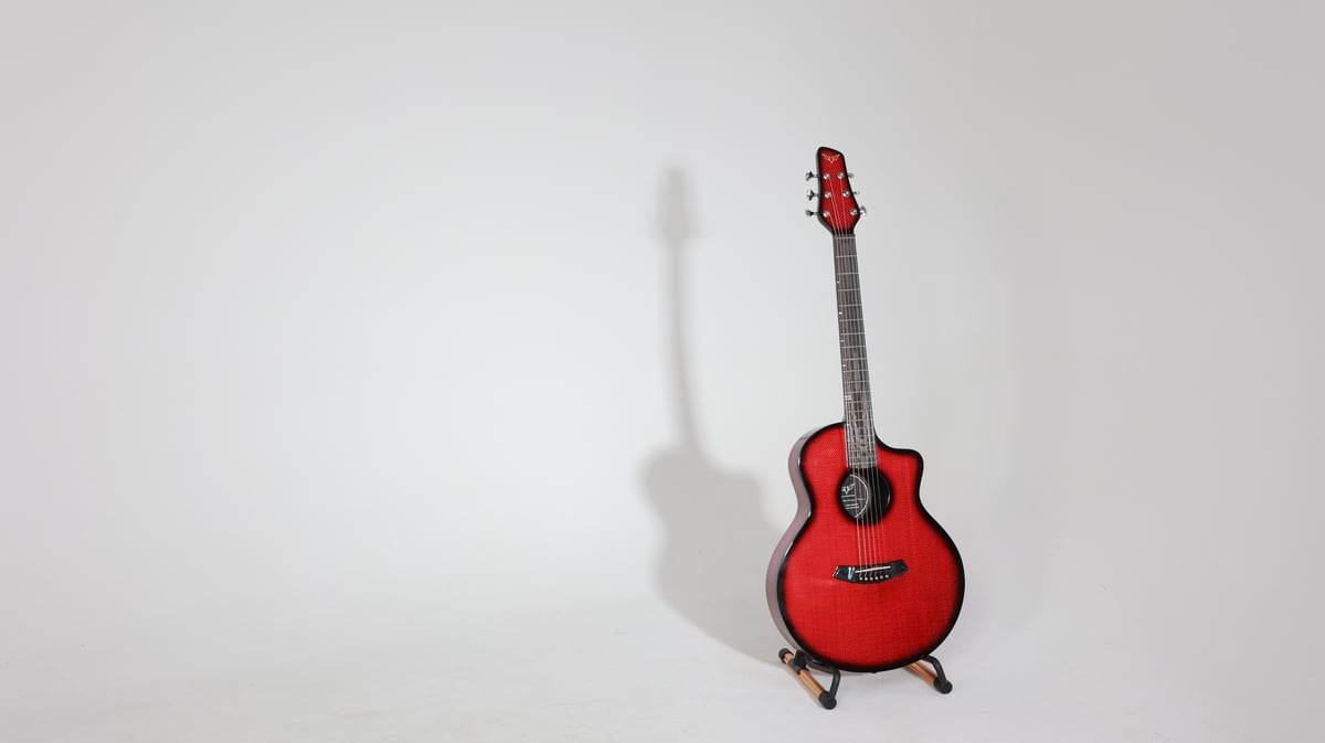 Real carbon fiber guitar 38/41    PLUS X1-RED