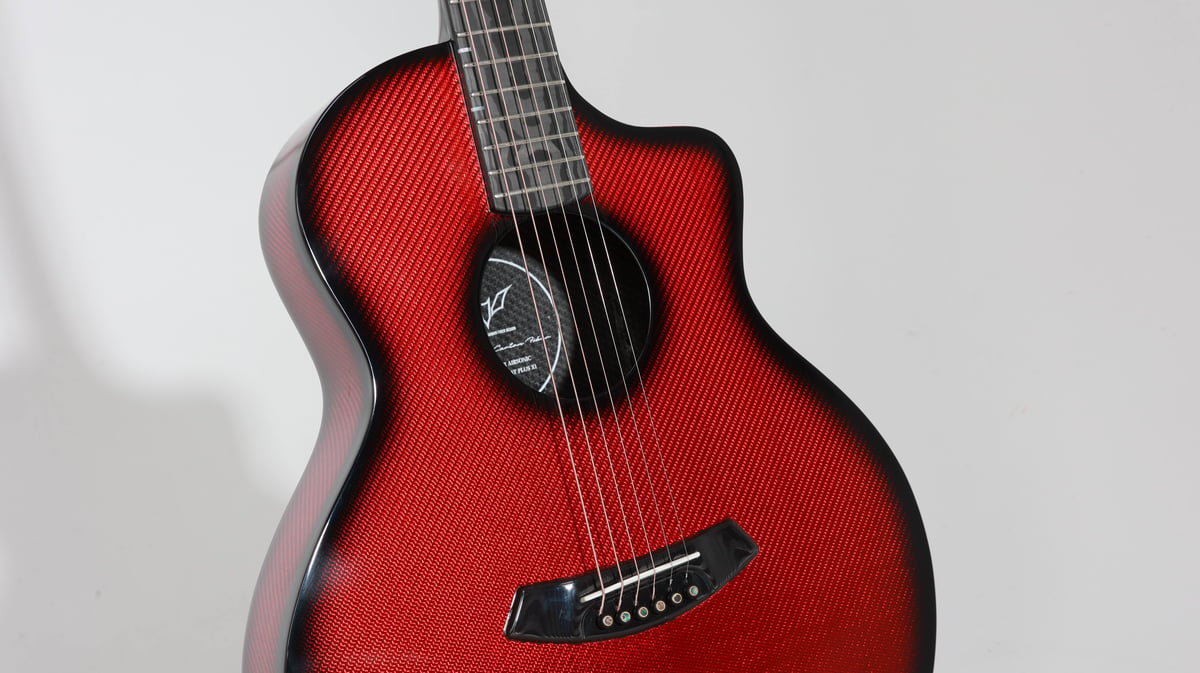 Real carbon fiber guitar 38/41    PLUS X1-RED